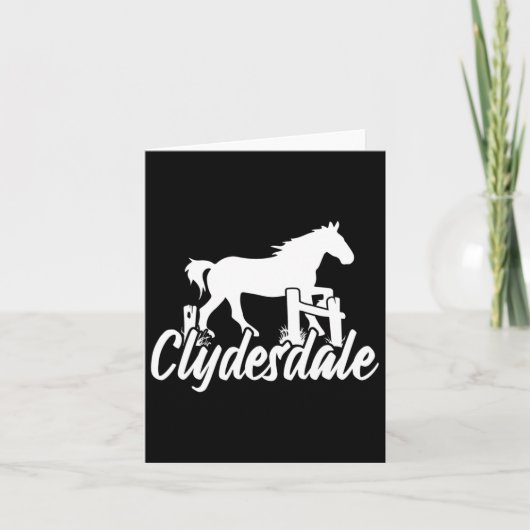 Clydesdale Reitsport Karte (Vorderseite)