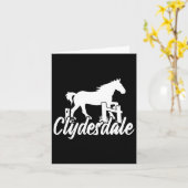 Clydesdale Reitsport Karte (Gelbe Blume)