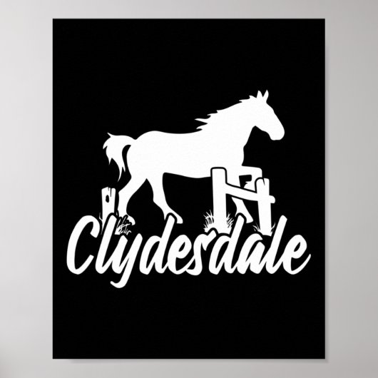 Clydesdale Reitsport Poster (Vorne)