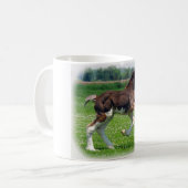 Clydesdale Stutenfohlen Kaffeetasse (Vorderseite Links)