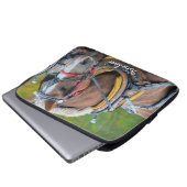 Clydesdale Team Pferdeschlittschuh Laptopschutzhülle (Vorne Knopf)