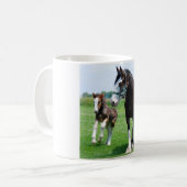 Clydesdale und Filly-Tasse Kaffeetasse (Vorderseite Links)