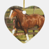 Clydesdale Verzierung Keramikornament (Hinten)