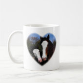 Clydesdales im Herzen Kaffeetasse (Links)
