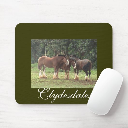 Clydesdales Mousepad (Mit Mouse)
