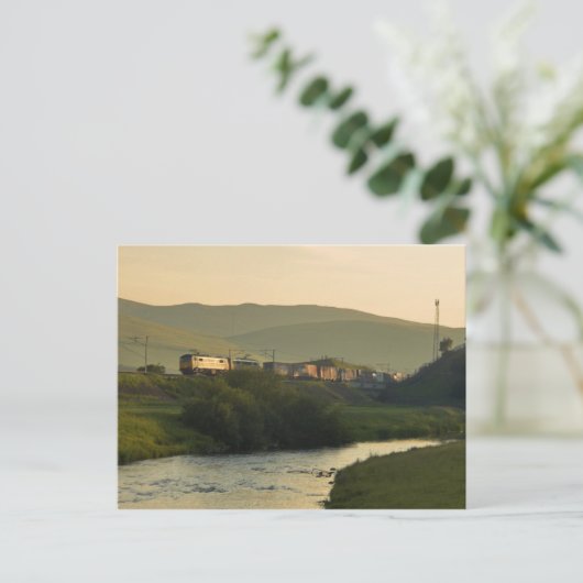 Clydeside Abend Fracht Postkarte (Stehend Vorderseite)