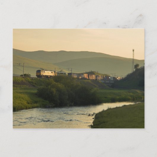 Clydeside Abend Fracht Postkarte (Vorderseite)