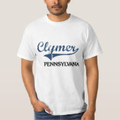 Clymer Pennsylvania Stadt-Klassiker T-Shirt (Vorderseite)