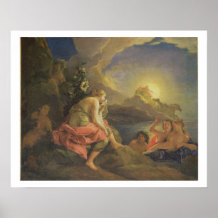 Clytie verwandelt in eine Sonnenblume, 1688 Poster