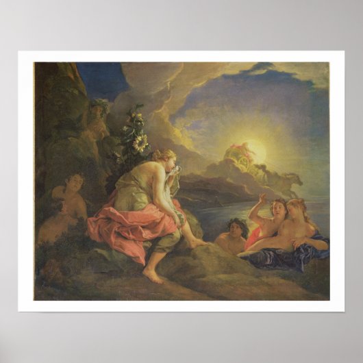 Clytie verwandelt in eine Sonnenblume, 1688 Poster (Vorne)