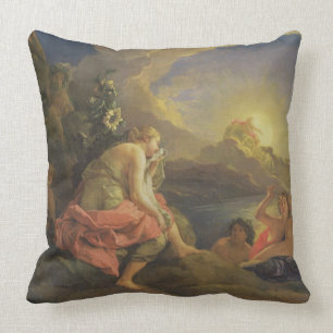 Clytie wandelte in eine Sonnenblume, 1688 um (Öl Kissen