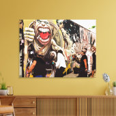 CM11095 - Städtische Kunst - Rolling Stones Leinwanddruck (Insitu (Wohnzimmer))