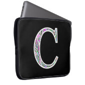 Cm belichtetes Monogramm Laptopschutzhülle (Vorne Rechts)