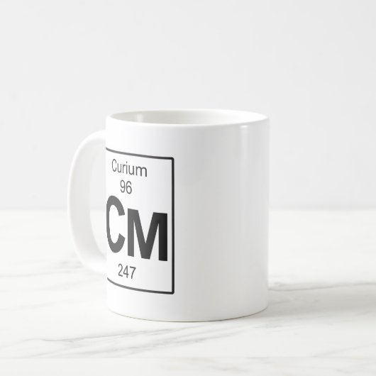 Cm - Curium Kaffeetasse (Vorderseite Links)