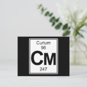 Cm - Curium Postkarte (Stehend Vorderseite)