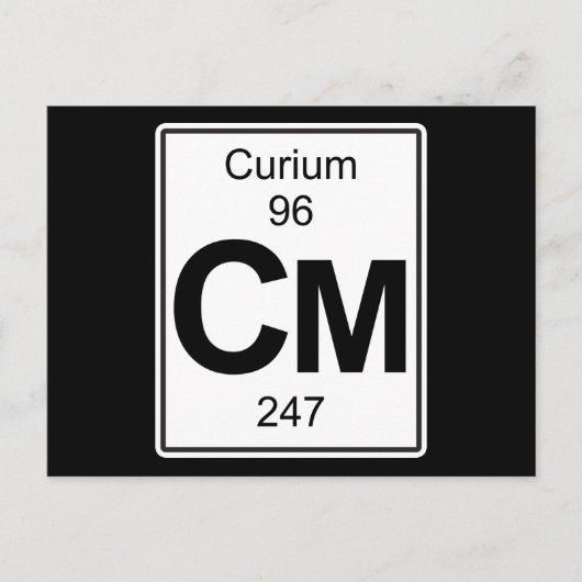 Cm - Curium Postkarte (Vorderseite)