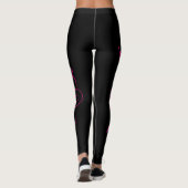 Cm Leggingstext und Grafiklogo, schwarz Leggings (Rückseite)