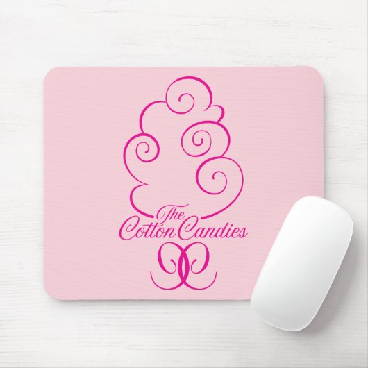 Cm-Logo-Rosa auf Rosa Mousepad (Mit Mouse)