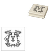 CM Monogramm MC Monogram Gummi Tinte Briefmarke Gummistempel (Stempel)
