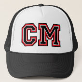 "CM"-Monogramm Truckerkappe (Vorderseite)