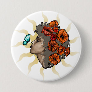 Cm Primavera plattiert Von 7 Rund Button