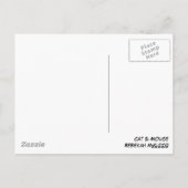 CM Whiskers Logo Postkarte (Rückseite)