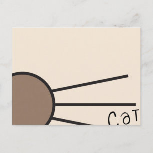 CM Whiskers Logo Postkarte