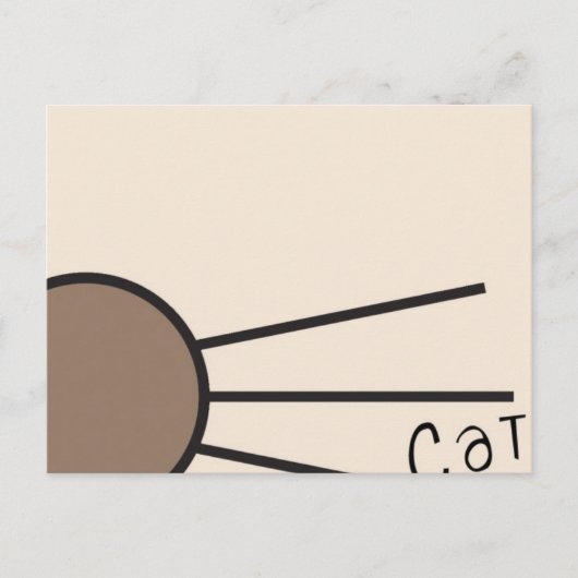 CM Whiskers Logo Postkarte (Vorderseite)