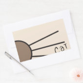 CM Whiskers Logo Rechteckiger Aufkleber (Umschlag)