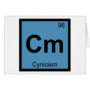 Cm - Zynismus Philosophie Chemisches Symbol
