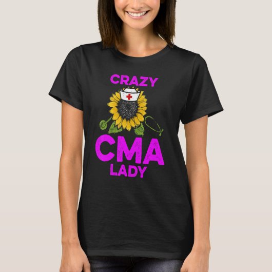CMA Certified Medical Assistant Lady Assisty Assis T-Shirt (Vorderseite)