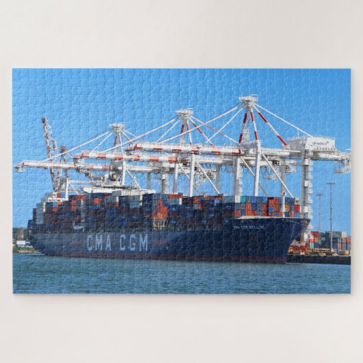 CMA CGM Bellini Containerschiff Puzzle (Horizontal)