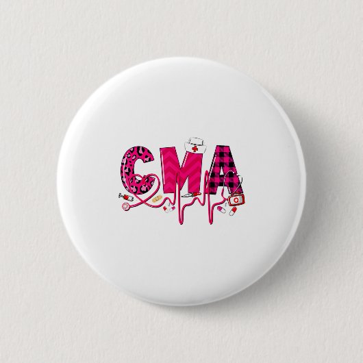 Cma Medical Istant Valentines Day Nursing Valen Button (Vorderseite)