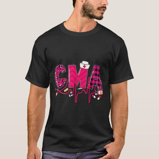 Cma Medical Istant Valentines Day Nursing Valen  T-Shirt (Vorderseite)