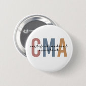 CMA zertifizierter medizinischer Assistent Button (Vorne & Hinten)
