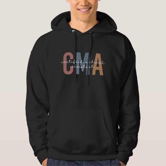 CMA zertifizierter medizinischer Assistent Hoodie (Vorderseite)