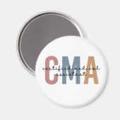 CMA zertifizierter medizinischer Assistent Magnet (Vorderseite/Rückseite)