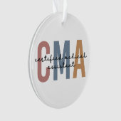 CMA zertifizierter medizinischer Assistent Ornament (Vorderseite)