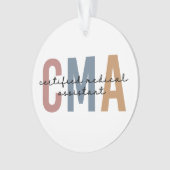 CMA zertifizierter medizinischer Assistent Ornament (Vorderseite)