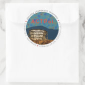 CMB-Logo-Aufkleber für ACTPol Runder Aufkleber (Tasche)