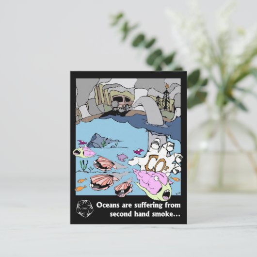 CMBC Ocean Acidification Plans: Ozeane sind leidvo Postkarte (Stehend Vorderseite)
