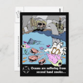 CMBC Ocean Acidification Plans: Ozeane sind leidvo Postkarte (Vorne/Hinten)