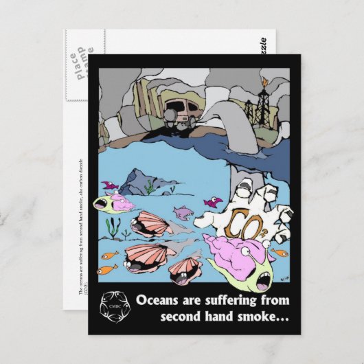 CMBC Ocean Acidification Plans: Ozeane sind leidvo Postkarte (Vorne/Hinten)