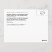 CMBC Ocean Acidification Plans: Ozeane sind leidvo Postkarte (Rückseite)