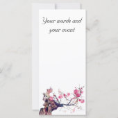 CMCarlson Cherry Blossom Keepake Bookmarker (Rückseite)