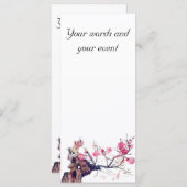 CMCarlson Cherry Blossom Keepake Bookmarker (Vorne/Hinten)