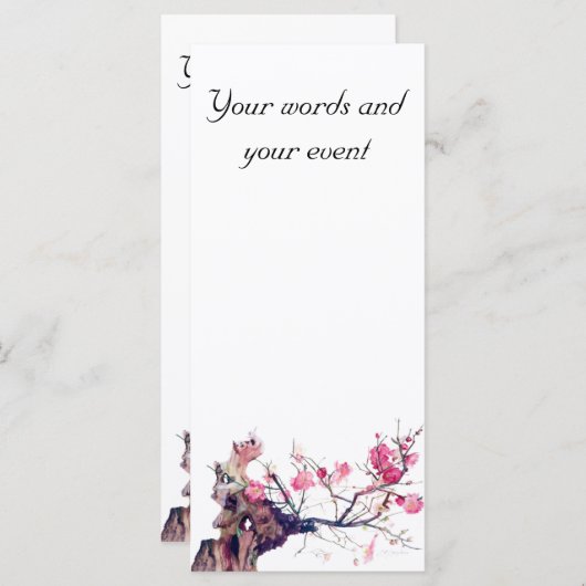 CMCarlson Cherry Blossom Keepake Bookmarker (Vorne/Hinten)