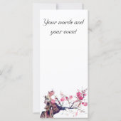 CMCarlson Cherry Blossom Keepake Bookmarker (Vorderseite)