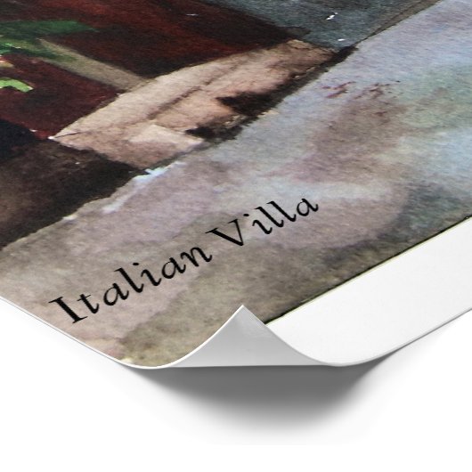 CMCarlson Italian Villa Poster (Ecke)