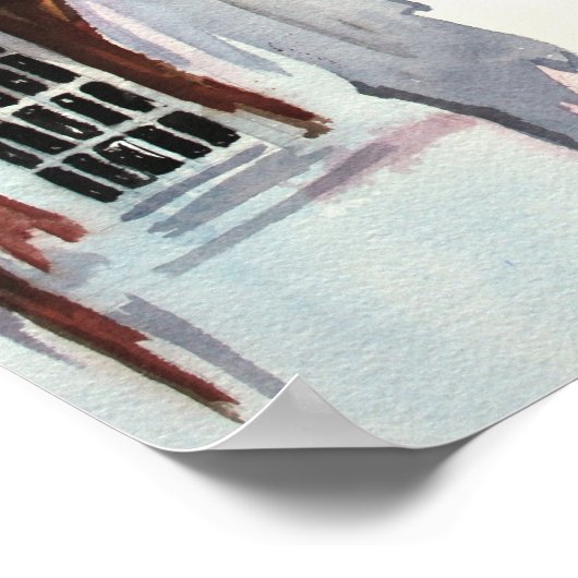 CMCarlson Spanish Abodes Poster (Ecke)